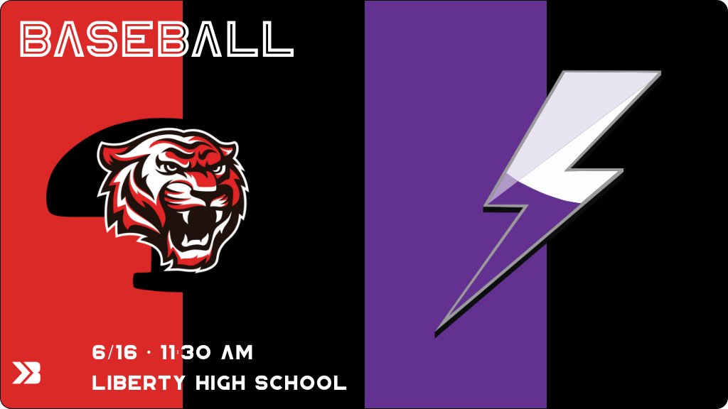 Baseball (Freshman Purple) Game Day! - Check out the event preview for the The Iowa City Liberty Lightning vs The Cedar Falls Tigers. It starts at 11:30 AM and is at Liberty High School Penn Meadows Park. gobound.com/ia/ihsaa/baseb…