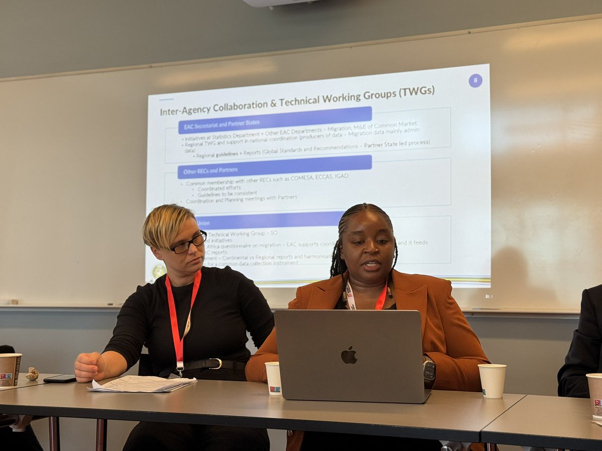 EGRISStats's tweet image. At the 4th International Forum on Migration Statistics, EGRISS co-developed a session to discuss the synergies between migration & displacement statistics 📊
@NataliaBaal joined the panel with representatives from Sida, EAC, ESCWA, Eurostat, and moderation from IOM 🤝