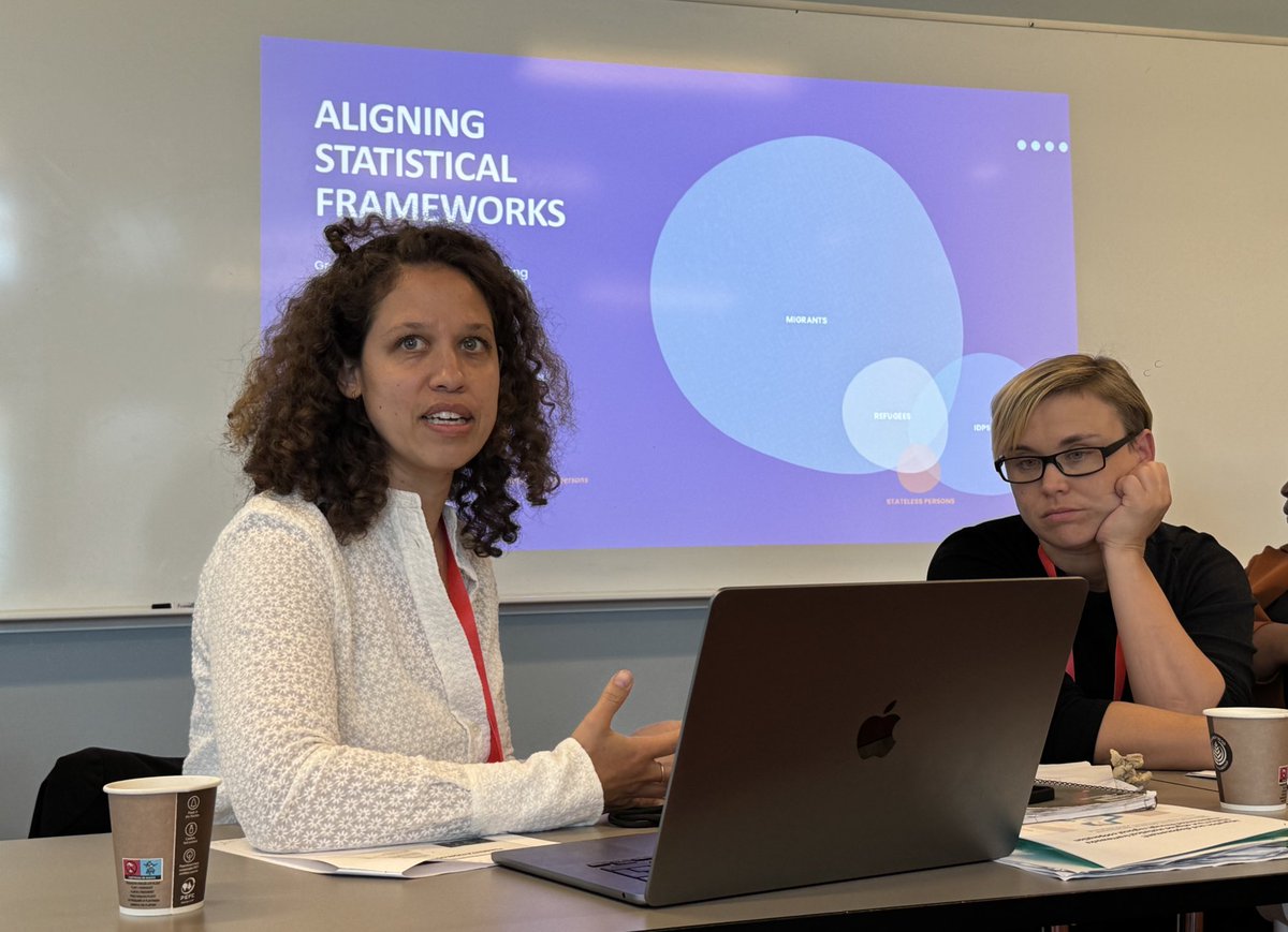 EGRISStats's tweet image. At the 4th International Forum on Migration Statistics, EGRISS co-developed a session to discuss the synergies between migration & displacement statistics 📊
@NataliaBaal joined the panel with representatives from Sida, EAC, ESCWA, Eurostat, and moderation from IOM 🤝
