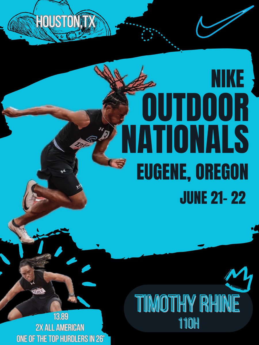 Timothy “J2” Rhine Jr (@d1j2rhine) on Twitter photo I would also like to announce that I will be competing at #NikeOutdoorNationals in Eugene Or 📌 This upcoming weekend where I will be running inthe 110h Championship. #AGTG for the opportunity.
<a href="/SharkTrackSCHS/">Shadow Creek Track</a> <a href="/PrePost0722/">PrePost</a> <a href="/pearlandtrack/">Pearland Track Xpress</a> I would also like to announce that I will be competing at #NikeOutdoorNationals in Eugene Or 📌 This upcoming weekend where I will be running inthe 110h Championship. #AGTG for the opportunity.
<a href="/SharkTrackSCHS/">Shadow Creek Track</a> <a href="/PrePost0722/">PrePost</a> <a href="/pearlandtrack/">Pearland Track Xpress</a>
