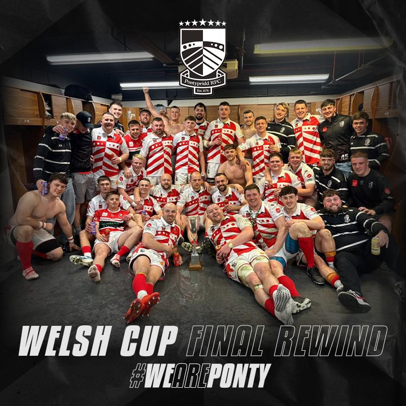 𝗪𝗘𝗟𝗦𝗛 𝗖𝗨𝗣 𝗙𝗜𝗡𝗔𝗟 𝙍𝙀𝙒𝙄𝙉𝘿 ⏪️

It’s now just over 🔟 weeks since we tasted Welsh Cup glory for a 7️⃣th time 🤩

📺🎤🎥📸🖼️ You can 𝗿𝗲𝗹𝗶𝘃𝗲 the day through interviews, video clips, our gallery plus much more here 🔗👉 ponty.net/welsh-cup-fina…

#WeArePonty ⚫️⚪️