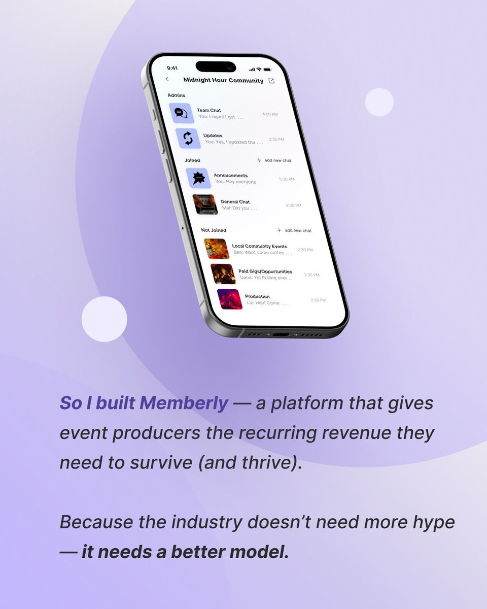 WithMemberly's tweet photo. From frustration to innovation, stepping into the driver seat to steer an industry in a better direction! 📱✨

Event producers, use the link in our bio to join the waitlist! Tag your favorite event producers in your city! ⬇️

Follow: @withmemberly for more https://t.co/Xz6VUe99rl