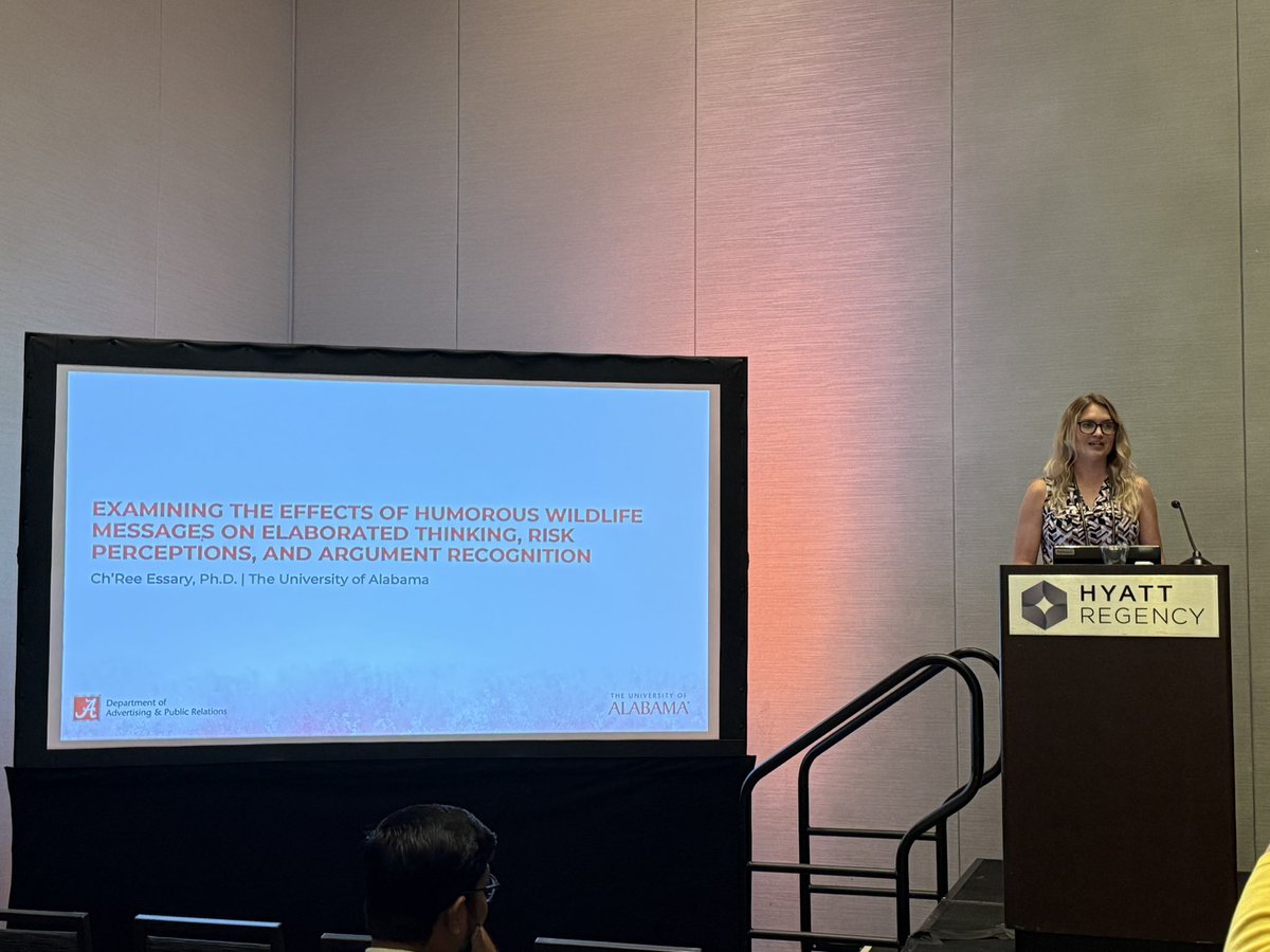 Dr. Ch’Ree Essary presented her dissertation research to the Environmental Communication division at #ICA25!