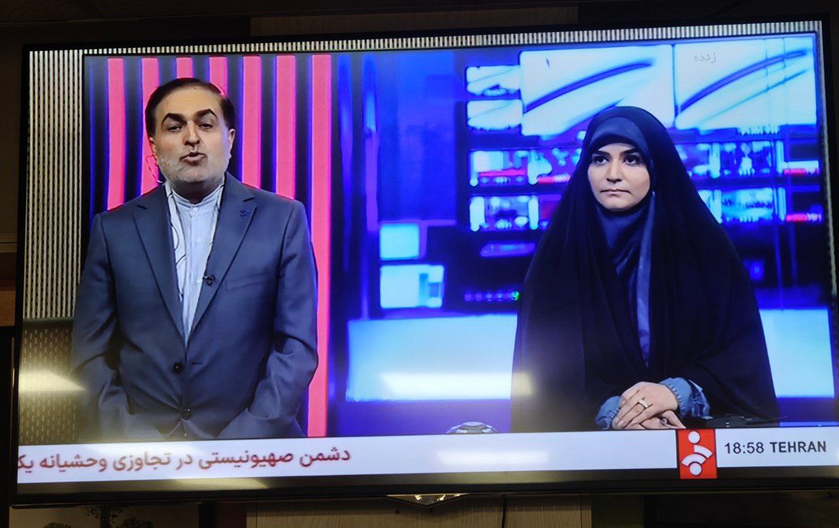 min56775677's tweet image. شیرزنی که اسرائیل را تحقیر کرد و به استودیوی شبکه خبر بازگشت✌️✌️✌️
