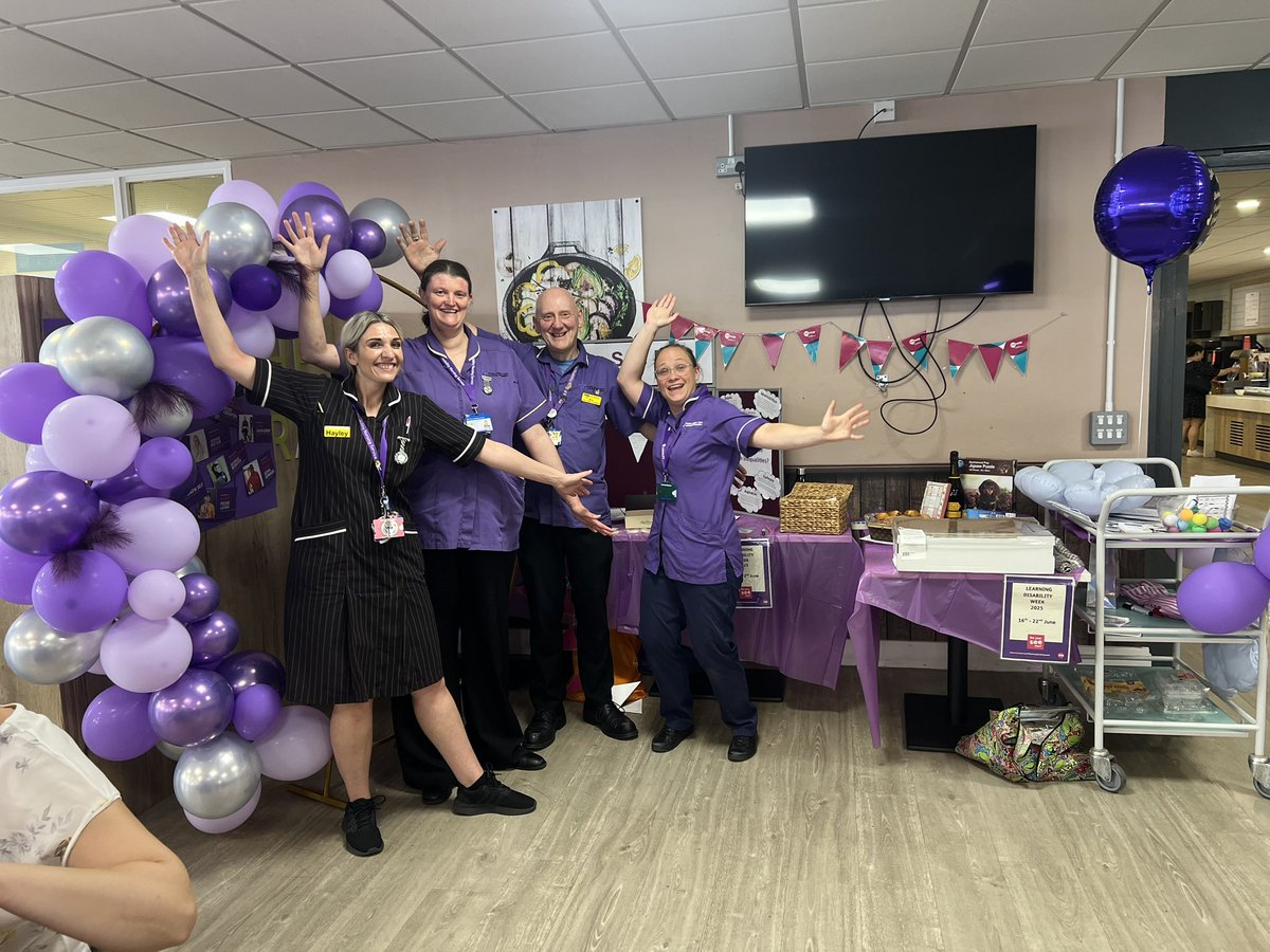 LD Week! Thank you to the amazing Acute Health Liasion Team who helped drive our first day of LD campaign! Come complete your purple pledge in the canteen. We will be there from 12pm tomorrow with cake and a raffle 💜