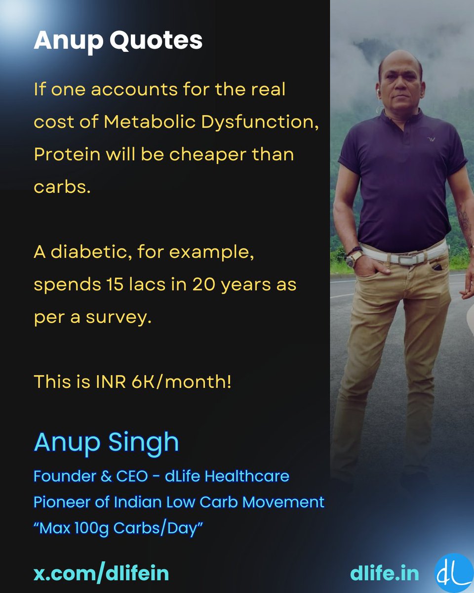 FITholic (Mandar Gadre, Ph.D.) (@fitholic_health) on Twitter photo .<a href="/dlifein/">Anup Singh - Founder CEO dLife Healthcare Pvt Ltd</a> shines light on the real cost of metabolic dysfunction.. .<a href="/dlifein/">Anup Singh - Founder CEO dLife Healthcare Pvt Ltd</a> shines light on the real cost of metabolic dysfunction..