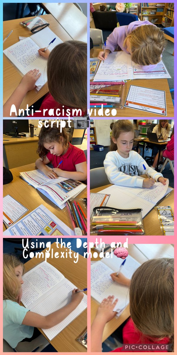PDCS Year 3 (@pdcsyear3) on Twitter photo Blwyddyn 3 have been using the Depth and Complexity Model to structure the script for our #AntiRacism videos✍️. We have used our research, knowledge of the UNCRC, parent survey data and the PDCS anti-racism policy to ensure our work is detailed and accurate👏. <a href="/HeadPdcs/">Michele Thomas</a> Blwyddyn 3 have been using the Depth and Complexity Model to structure the script for our #AntiRacism videos✍️. We have used our research, knowledge of the UNCRC, parent survey data and the PDCS anti-racism policy to ensure our work is detailed and accurate👏. <a href="/HeadPdcs/">Michele Thomas</a>