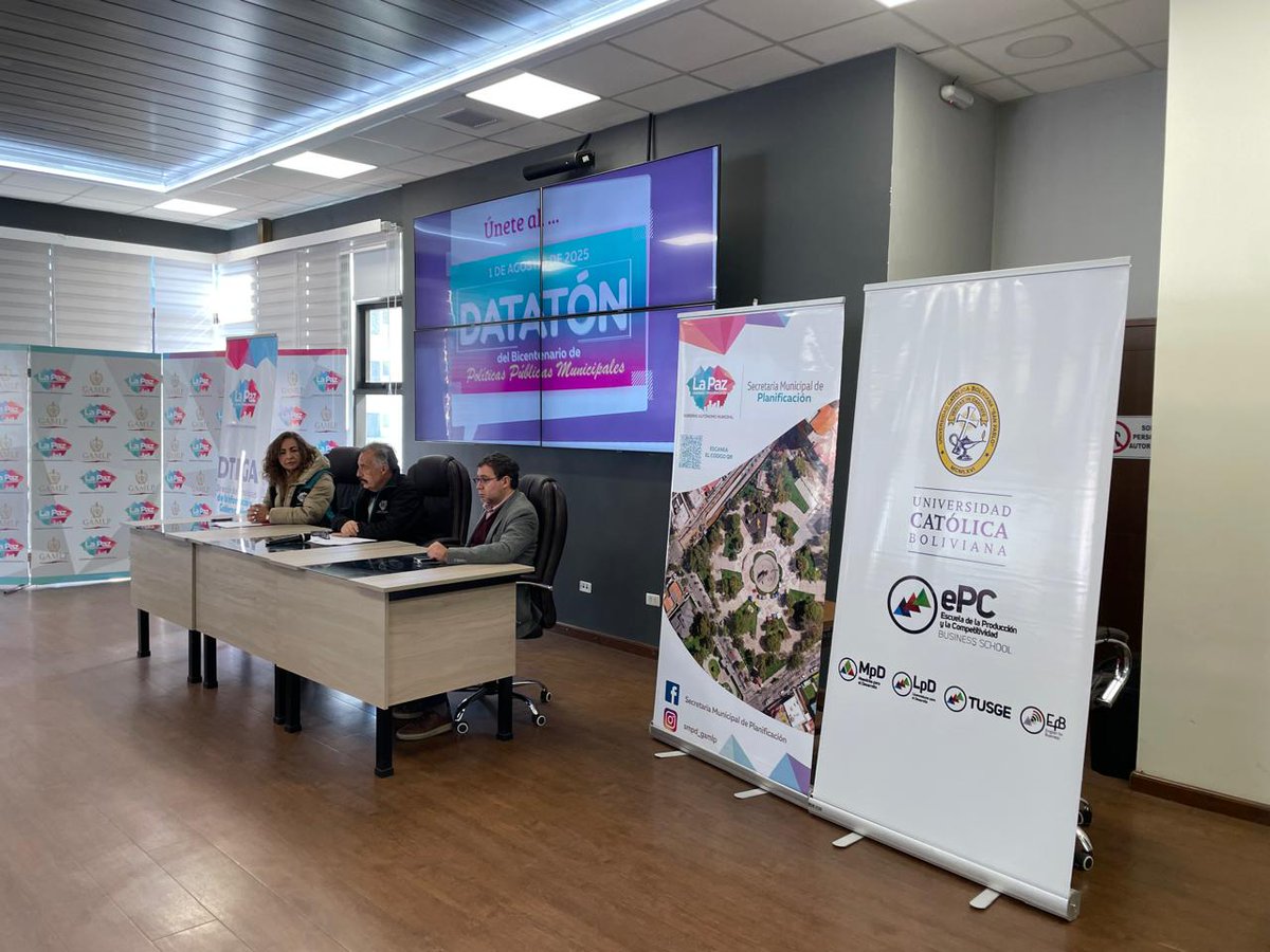 ePC_UCB's tweet image. 📊🔴 La ePC-UCB se suma al Datatón del Bicentenario 2025, una iniciativa del @GAMLP  que busca ideas innovadoras en políticas públicas.

👉 Más información: acortar.link/mskY4i

#ePCUCB #Datatón2025 #LiderazgoJoven #GobiernoAbierto