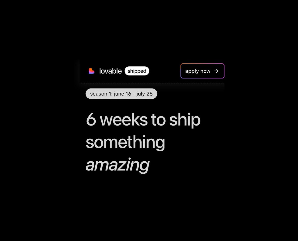 WithMemberly's tweet photo. We applied. We got accepted. We build. 🌱

Thank you @lovable for accepting us into the @lovableshipped #LovableShipped accelerator! ✔️

@WithMemberly https://t.co/geLV6lzpr1