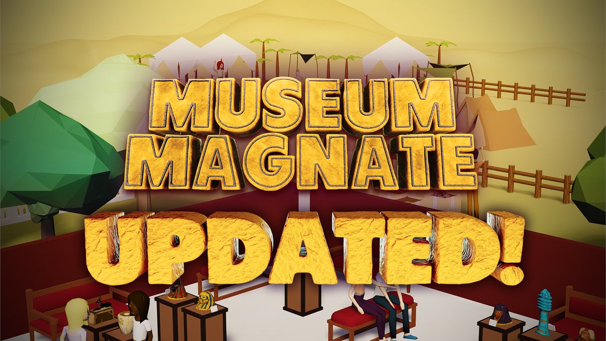 MuseumMagnate's tweet photo. Great news! Museum Magnate has just been updated again: less bugs, more features! Create and curate your own museum, go on exciting excavations and keep everything tidy and secure. Play now on Apple iOS and Google Android or add it to your Steam wishlist.
#indiegames https://t.co/dxPQo3dBvl