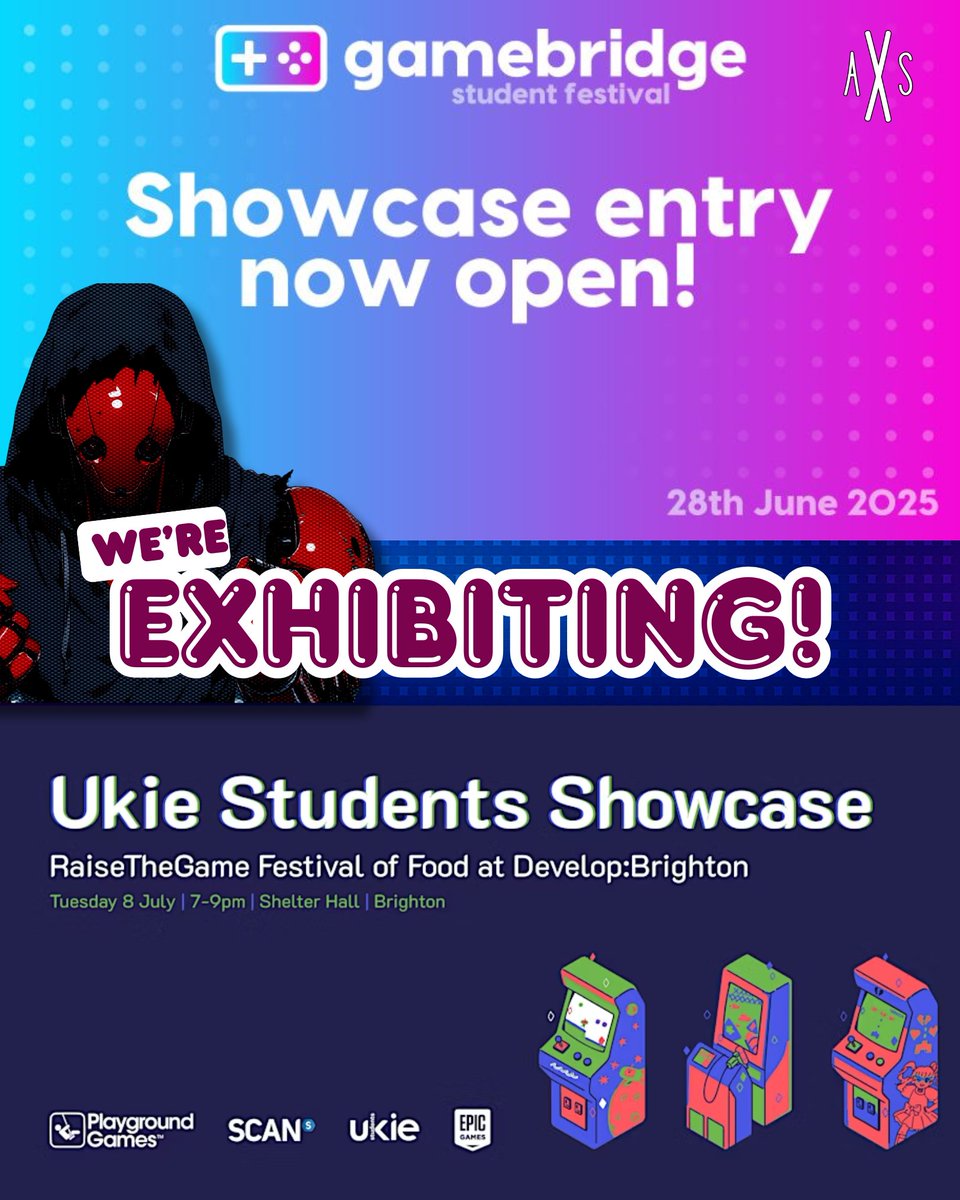 We’re thrilled to announce that Anker Studio will be exhibiting at two fantastic events this summer:

🎮 Gamebridge Student Games Festival
📅 Saturday, 28th June 2025

🎯 Develop:Brighton 2025
📅 Tuesday, 8th July 2025

#AnkerStudio #IndieGameDev #Gamebridge2025 #DevelopBrighton