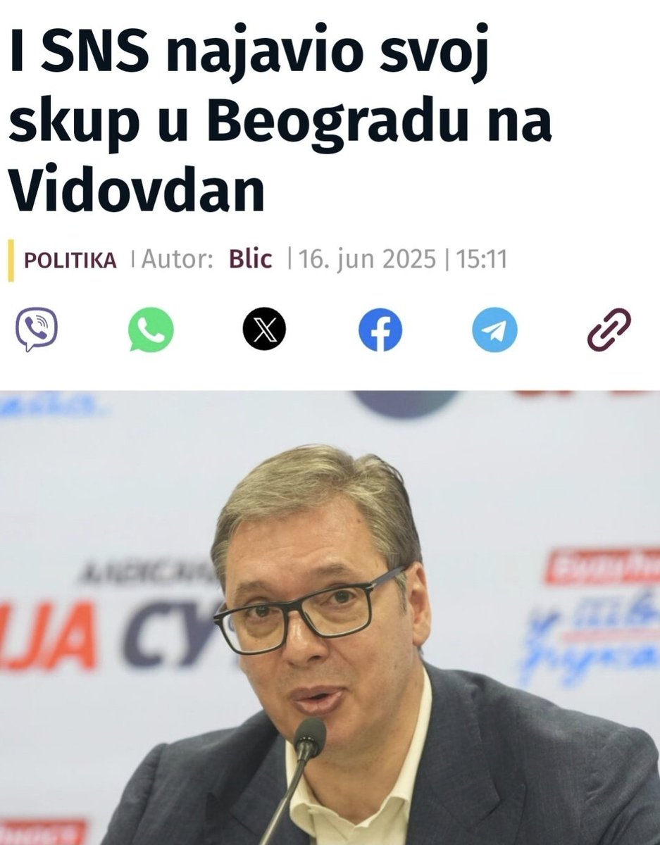 studentizupe's tweet image. Једва чекање.

#ВидимоСеНаВидовдан 
#новафазаборбе