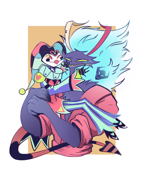 NukaReii's tweet photo. I recently got into the show Helluva Boss and instantly fell in love with these two! So here's my first Fizz x Ozzie contribution!! ENJOY!!!🌈
[#HelluvaBoss #Fizzarolli #Fizzarozzie #fizzmodeus #Fizz #Ozzie #fanart #artistsontwitter #myart #helluvabossfanart #Fanarts #helluva] https://t.co/LFdsR0wsFY