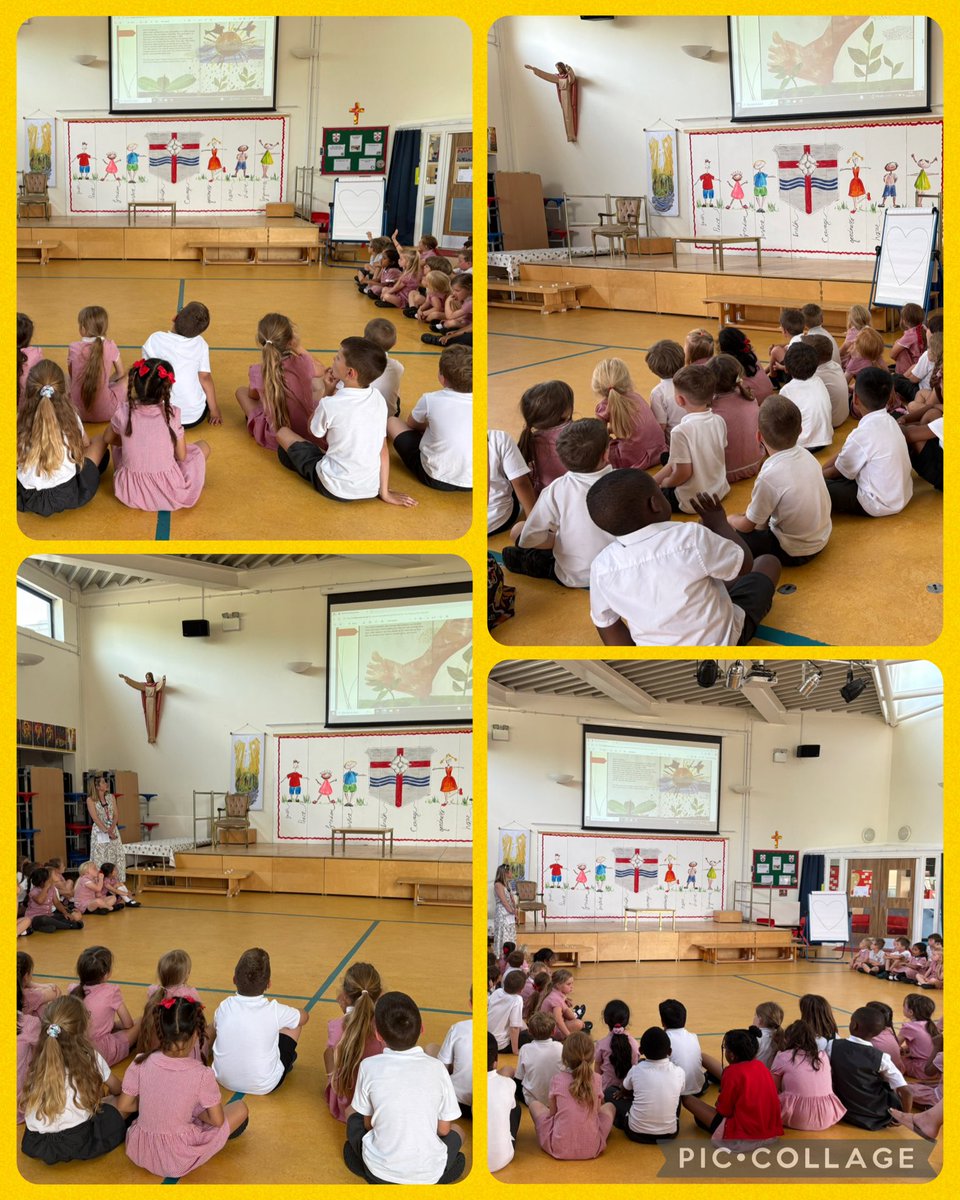 Today’s Key Stage 1 assembly focused on the Catholic Social Teaching theme of Family and Community - reminding us that we are called to care for one another, build strong relationships, and support the common good. 🌍❤️