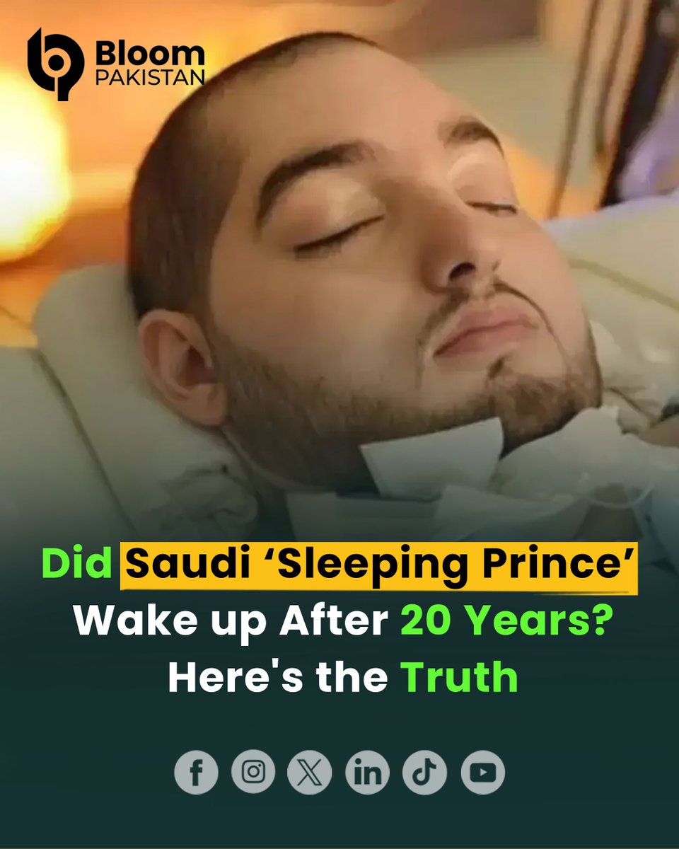 bloom_pakistan's tweet photo. Sleeping Prince of Saudi Arabia Wakes Up After 20 Years in Coma? Here's the Truth
Read More:
https://t.co/mu7MeFjPuu
#BloomPakistan @Saudi_Gazette #SleepingPrince #SaudiArabia #ComaRecovery #ViralNews #FactCheck #TruthRevealed #BreakingNews https://t.co/N26J1nxdYJ