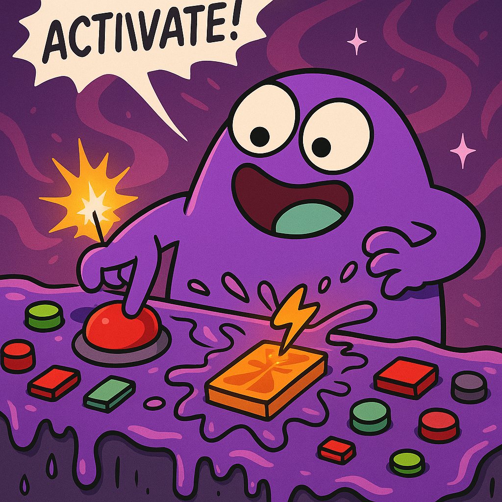cultofglob's tweet photo. he doesn’t deploy contracts
he just yells “activate!” and hopes for the best ↯ https://t.co/9gaBshYbGx