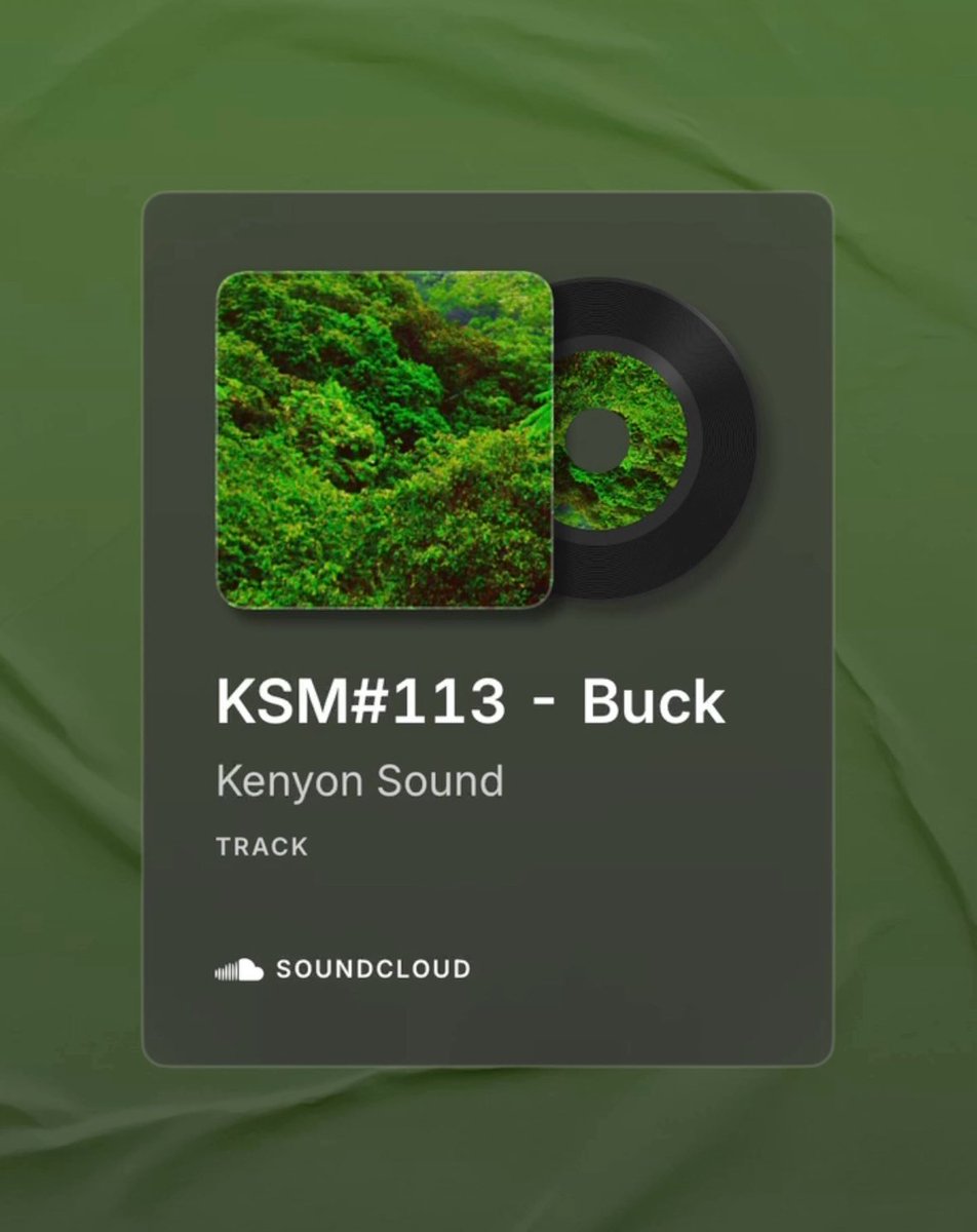 Out Now
KSM#113 with Buck

soundcloud.com/kenyonsound/ks…