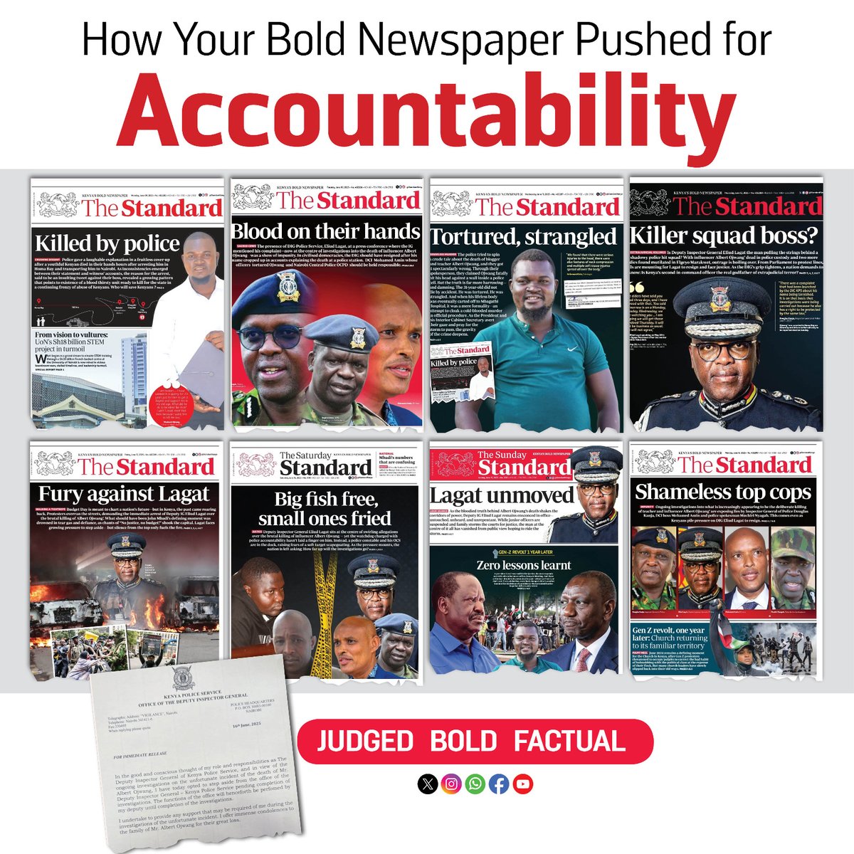 While others sweep under the rugs, Keep bringing out the shovels as we keep the "X-ray" vision alive and Kicking.