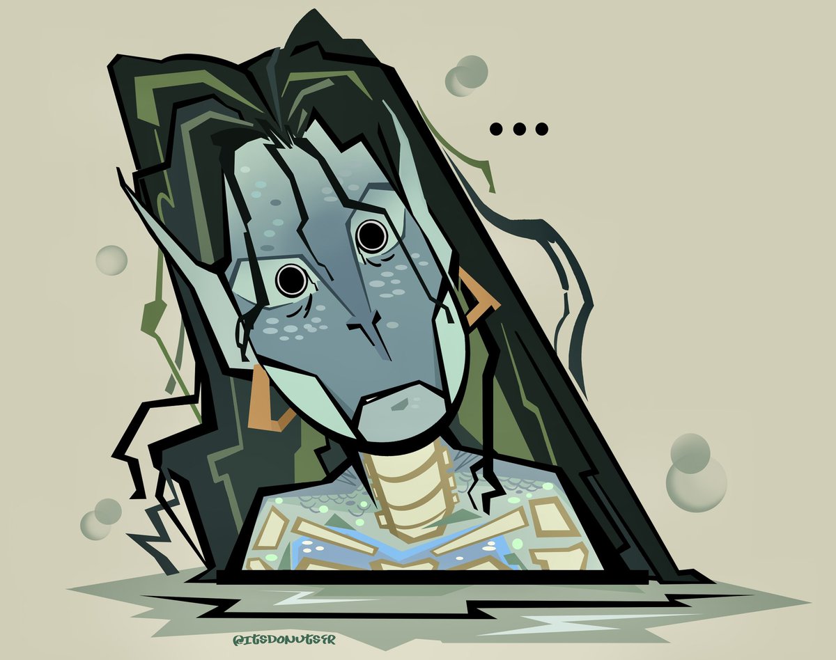 Pfp commission highlight for <a href="/kingfelli/">KINGFELLI</a> gooberfied siren✨🫧