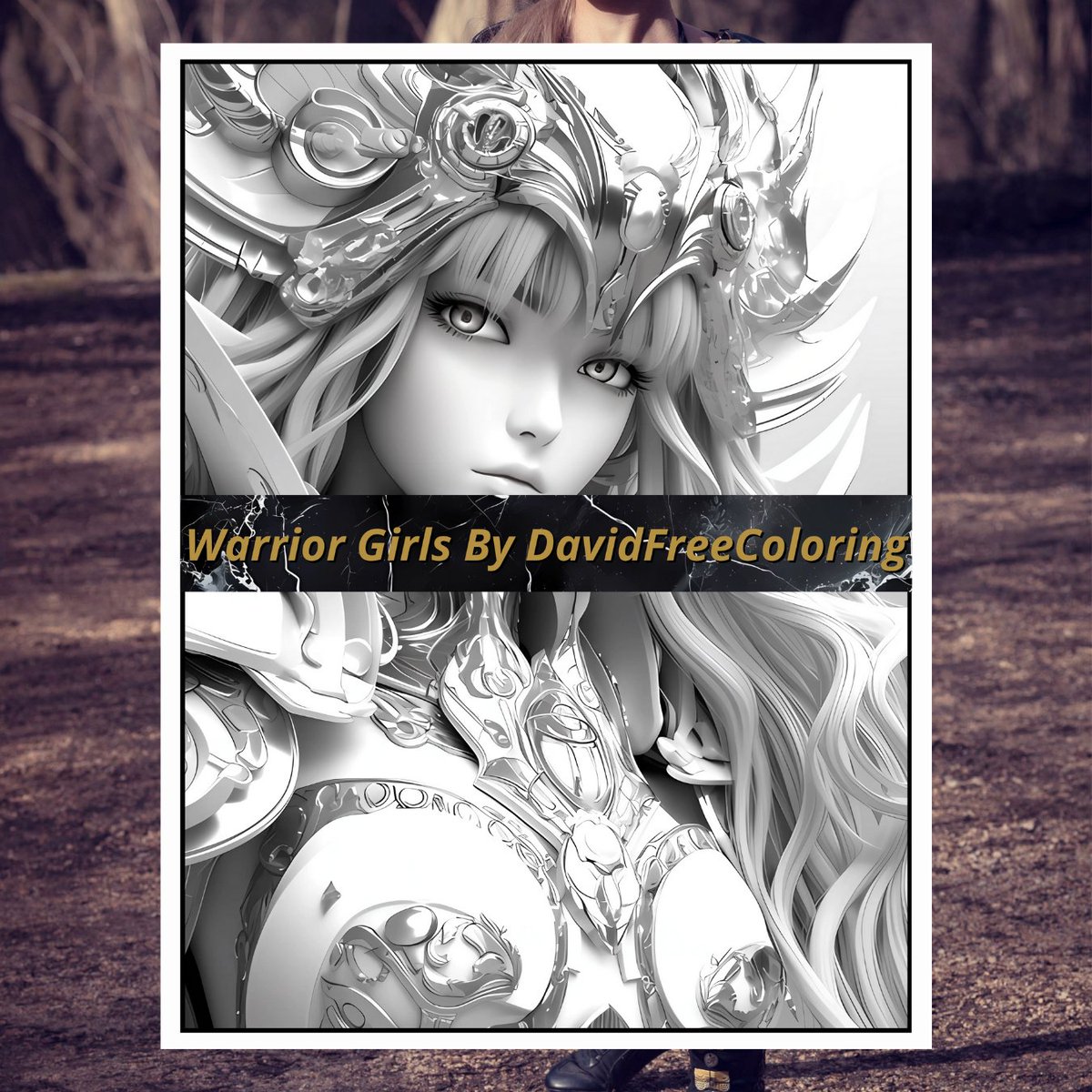 DavidFreeColor's tweet photo. These warrior girls don’t need saving ⚔ Soft hands, strong minds, and swords sharper than your ex’s lies 💅⚔ Link in BIO to start coloring 💥🎨🤗 https://t.co/xbhcLjdAYS