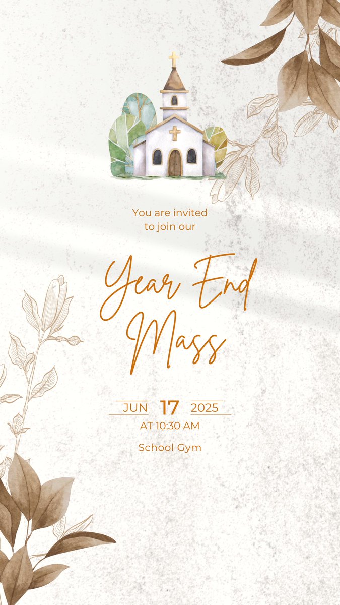 We will be having our Year End School Mass tomorrow at 10:30 am.  We look forward to celebrating with our school community and thanking God for all of our blessings this school year! 🙏✝