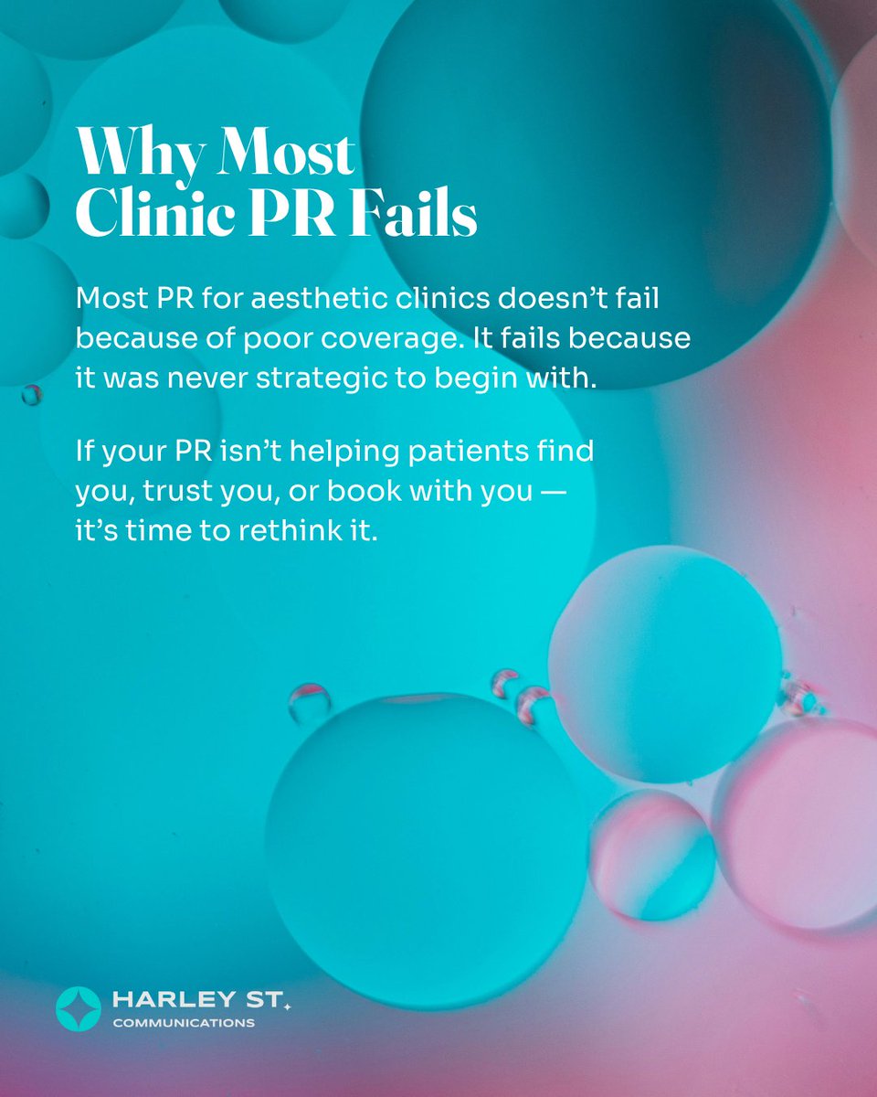 CCFMEDIA's tweet photo. ✅ What works?
✔ PR campaigns that react fast (newsjacking)
✔ Stories aligned with real treatments and revenue
✔ A joined-up strategy with SEO and brand positioning
✔ Consistent press presence over time — not one-off hype

#harleystreetcommunications #theharleystreetjournal https://t.co/PceqmHdham
