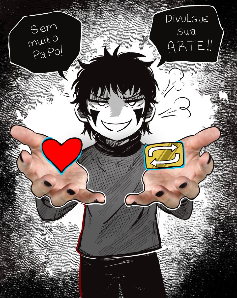 💥🎉DIVULGUE SUA ARTE🎊💥
EBA🤠 Segunda vez depois de um tempo
♥️+🔁 Minha esmola 
👤+ Se não me seguir vai ter arte block!
🚫 IA 🚫
Marca todos os amigos nerds que desenham,spam liberado