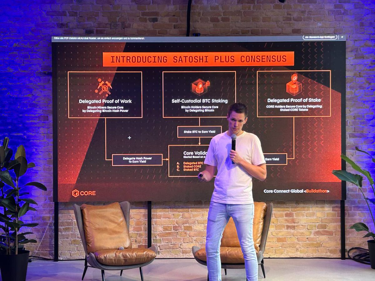 corechain_devs's tweet photo. 🇩🇪 Berlin, you delivered! 🙌

The Core Connect Global IRL Meetup was packed with builders, energy, and sharp insights.⚡️

Thanks to @denalimarsh @viewfromhk @PhilippZentner @sagarbarvaliya for diving deep into Core, Bitcoin & Web3, & to @bfc_vc for managing on-ground ops.