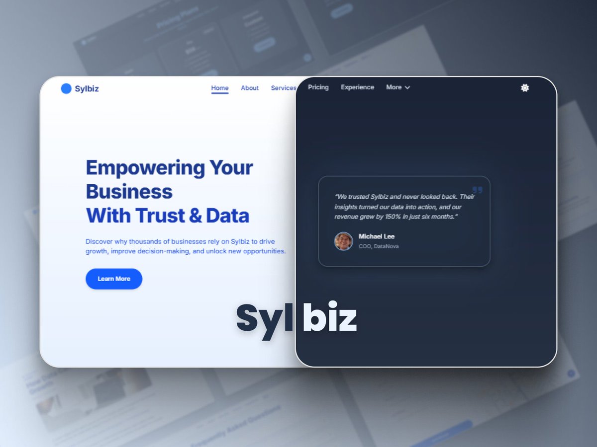 frontsyl's tweet photo. 🚀 Sylbiz – Multipurpose Tailwind v4+ Landing Page Clean HTML template with hero, pricing, blog, testimonials &amp; AOS animations. Responsive, dark mode, precompiled CSS

grab it now

🎯 Live demo &amp; download → https://t.co/HnVcTOCZnP

#TailwindCSS #HTMLTemplate #Frontend https://t.co/BgR7qVQnAD