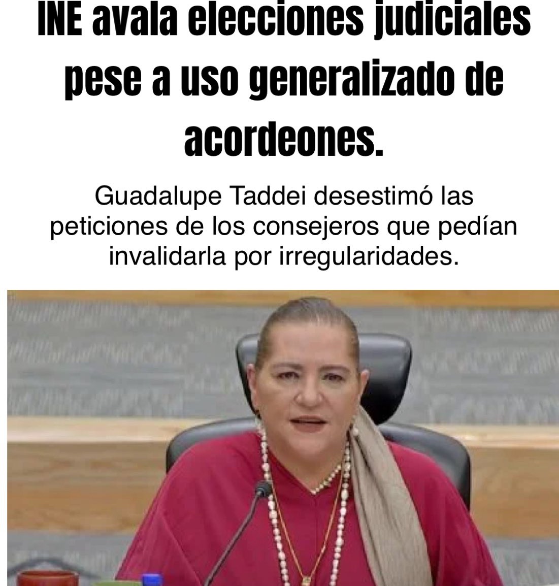 AlexBaks82's tweet photo. Eres una vergüenza para la nación, y un títere más en la maquinaria del oficialismo. Guadalupe @Presidencia_INE https://t.co/kkYDF5BqkV