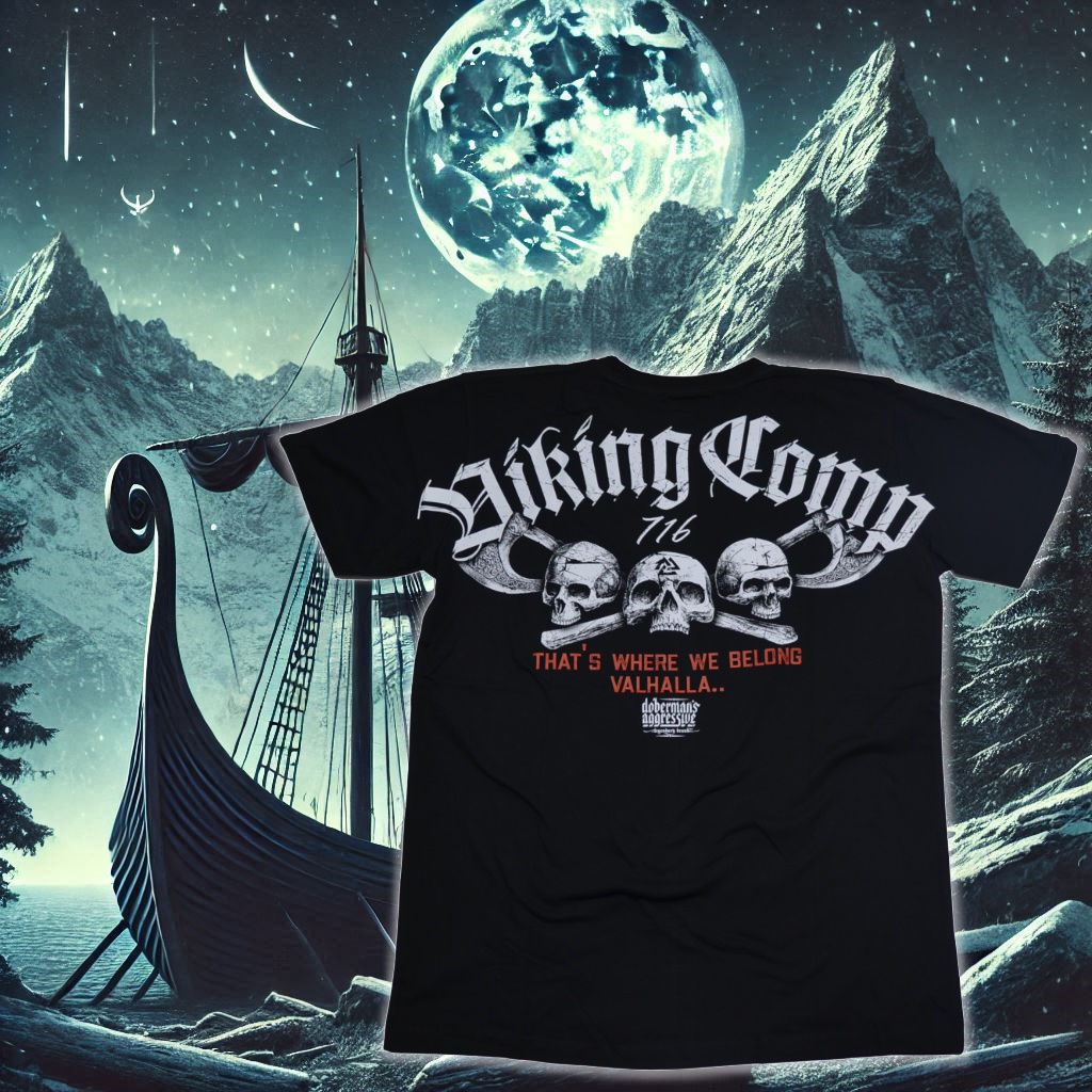 rascalshop's tweet photo. Dobermans Aggressive T-Shirt Belong Valhalla 3Skulls ☠️

https://t.co/UazFVIOxrs
Dobermans Aggressive T-Shirt Viking Comp, thats where we belong Valhalla.
#dobermansaggressive #viking #wikingerzeit #vikings #vikingstyle #wikings #vikingsofinstagram #nordman #vikinglife https://t.co/R1Q9aWaCcc