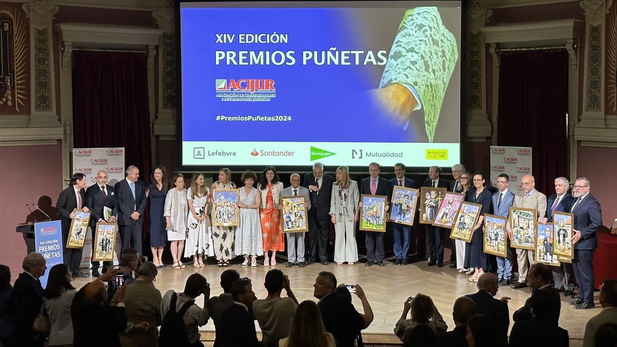Conducido por <a href="/Fede_dejuan/">Federico de Juan</a>, hoy se ha celebrado en <a href="/ateneodemadrid/">Ateneo de Madrid</a> la entrega de la XIV edición de los #PremiosPuñetas2024 de <a href="/acijur/">ACIJUR</a>, entre los que se ha reconocido con el #PuñetasSocial a la Comisión #Jubilare, por su labor en la lucha contra el #edadismo: ha recogido el premio