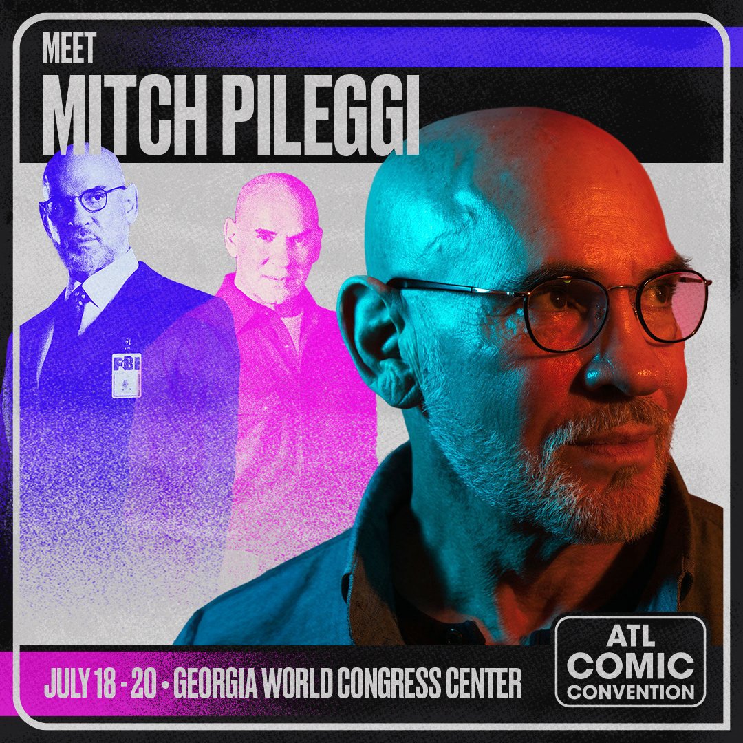 📣 Welcome Mitch Pileggi to ATL Comic Convention!!

🎟 Join us July 18th-20th, get your tickets: bit.ly/4kHa7Xw