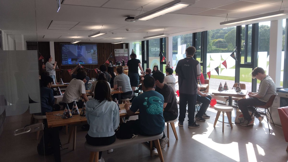 DurhamEsports's tweet photo. Had a positively wonderful time with our 1st #riotplayclub to celebrate #5yearsofval !!!
A 5th anniversary Valorant quiz, G2 vs Paper Rex watch party, great games of Val and wonderful cupcakes!
A joy to host! See you at the next one!
🥳 @VALORANTukn @Kylie_Kendrick https://t.co/FvNPst1yHg