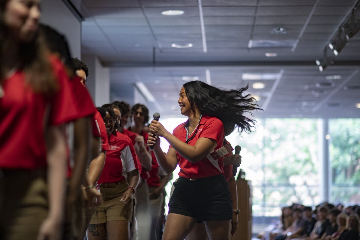 admissionsTU's tweet photo. Orientation is your first official step into Owl life 🦉✨ Meet new friends, get to know campus and get ready for your Temple journey! RSVP through your TUportal today ☀️ https://t.co/KK42obXSWM