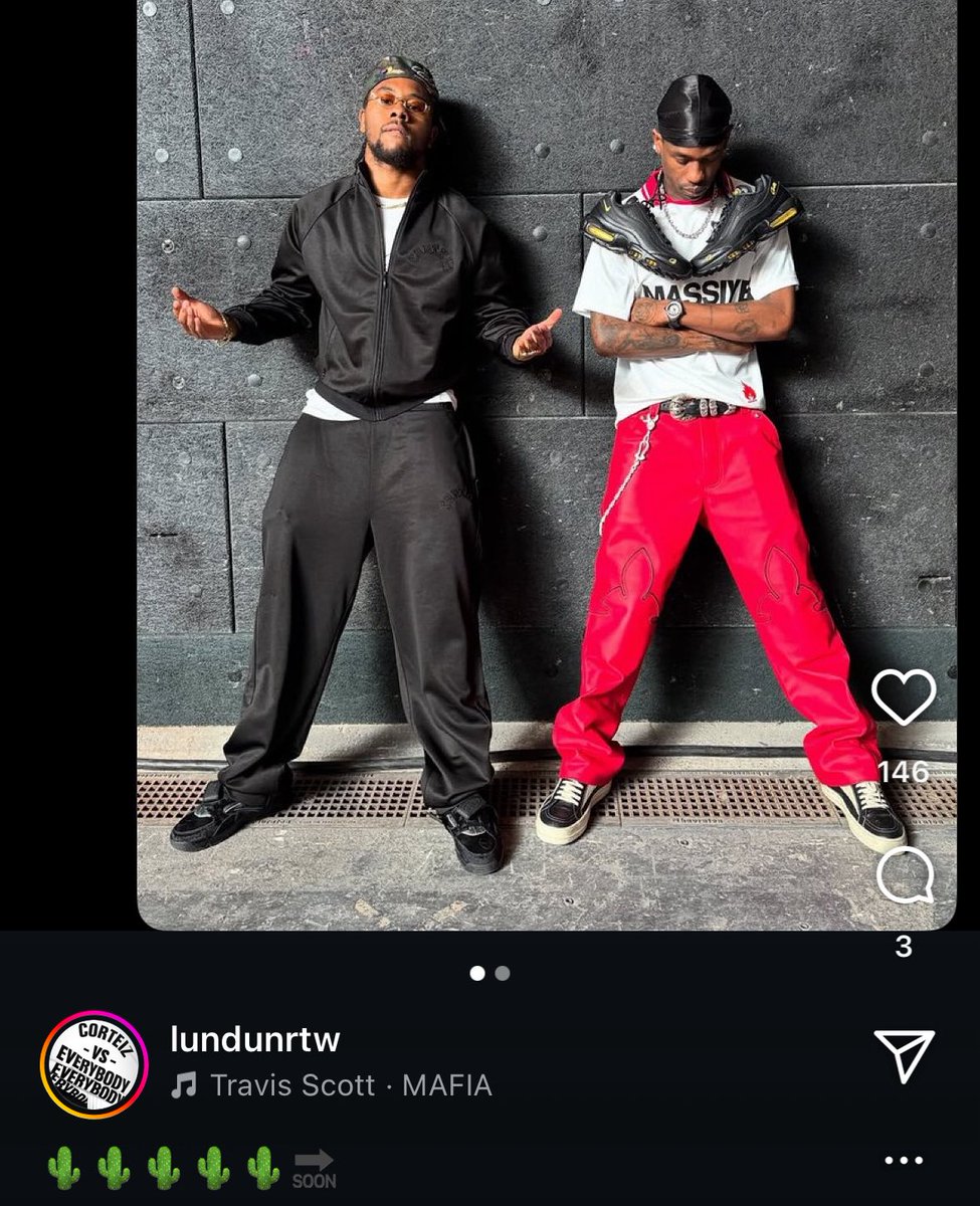 . <a href="/CLINT419/">👤</a> vient d’annoncer qu’une collaboration ou quelque chose arrive avec Travis Scott 👀🌵💫