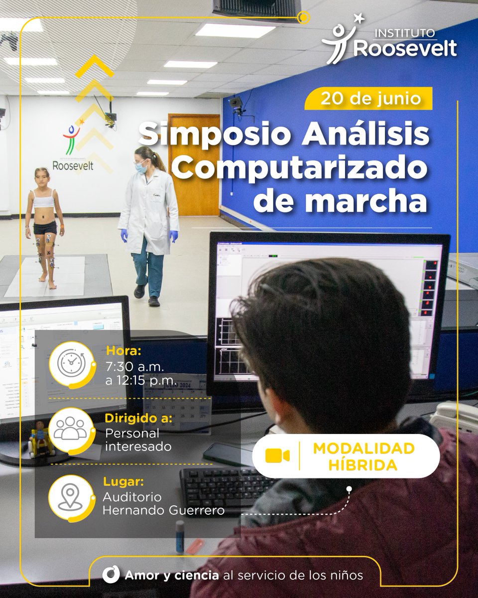 🦿 Simposio: Análisis computarizado de marcha
Te invitamos a participar en este espacio académico para conocer más sobre el análisis del movimiento y su aplicación clínica.
🔗 Inscríbete aquí:
docs.google.com/forms/d/e/1FAI…

📲 Conéctate virtualmente:
us02web.zoom.us/j/86421340186?…