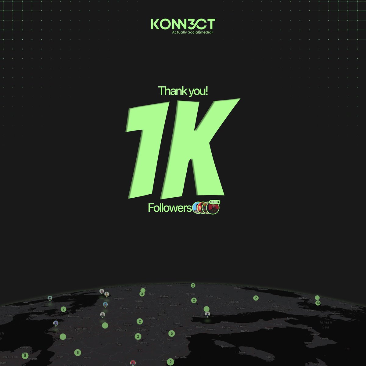 First milestone of many

We won't stop until the world is konn3cted 🔗