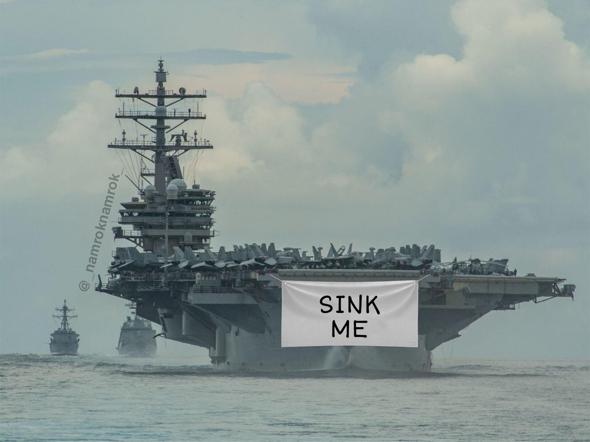 They're sending a carrier that's scheduled to be decommissioned next year? 🤔