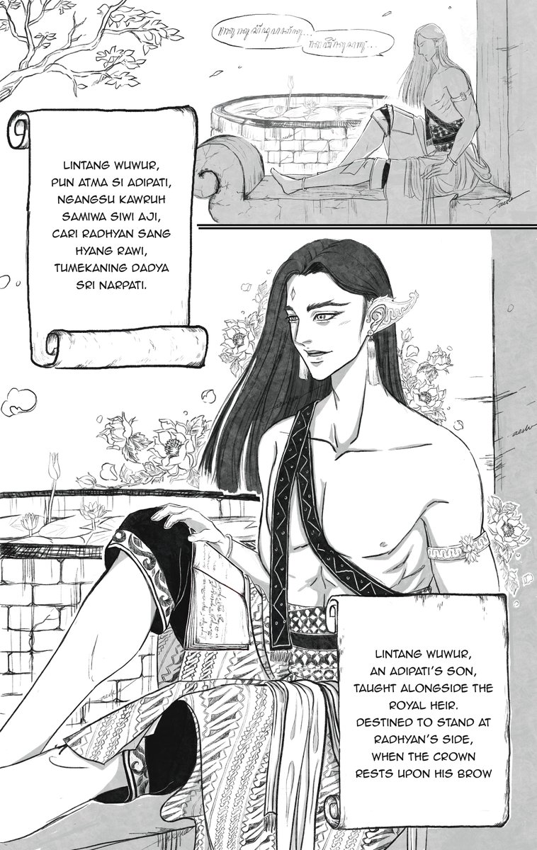 ✨Nagih Janji Lintang Kemukus - The Oath I Carved on the Falling Star✨

Lintang Wuwur harbored silent love for Radhyan Wilis Sukma, his trusted senior. When Radhyan revealed his engagement, a shadow of doubt lingered in his heart. Smiling, Lintang offered his blessings, though