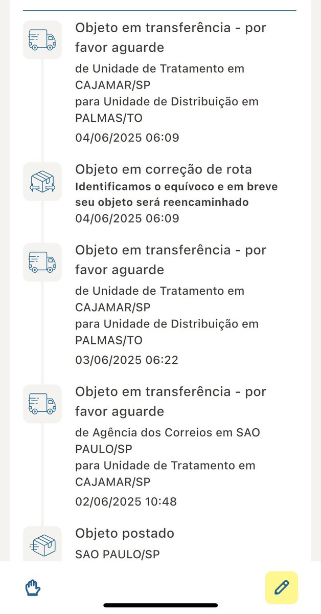 na_mariaaaa's tweet photo. @correiosBR Desde o dia 04/06/2025 sem atualização e o prazo seria até o dia 12/06 e até agora nada. Fui na agência e os funcionários sabem menos dos que a gente que é cliente. Entrei em contato com jornalistas pra ver se assim vocês sabem explicar o que está acontecendo de fato https://t.co/z23wuoxRVH