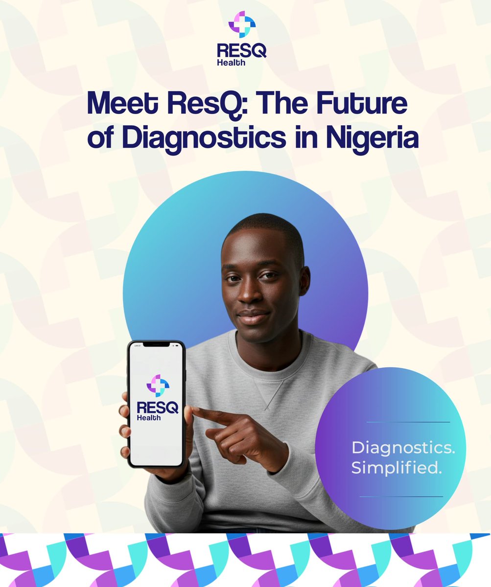 Medresqhealth's tweet photo. What if booking a scan was as easy as ordering lunch? With ResQ, it is.

We’re revolutionizing the diagnostic experience in Nigeria, making it simple, fast, and patient-focused. No more queues. Just a smarter way to care. Click the link in bio to get started.

#MeetResQ https://t.co/vim8ErSrEI