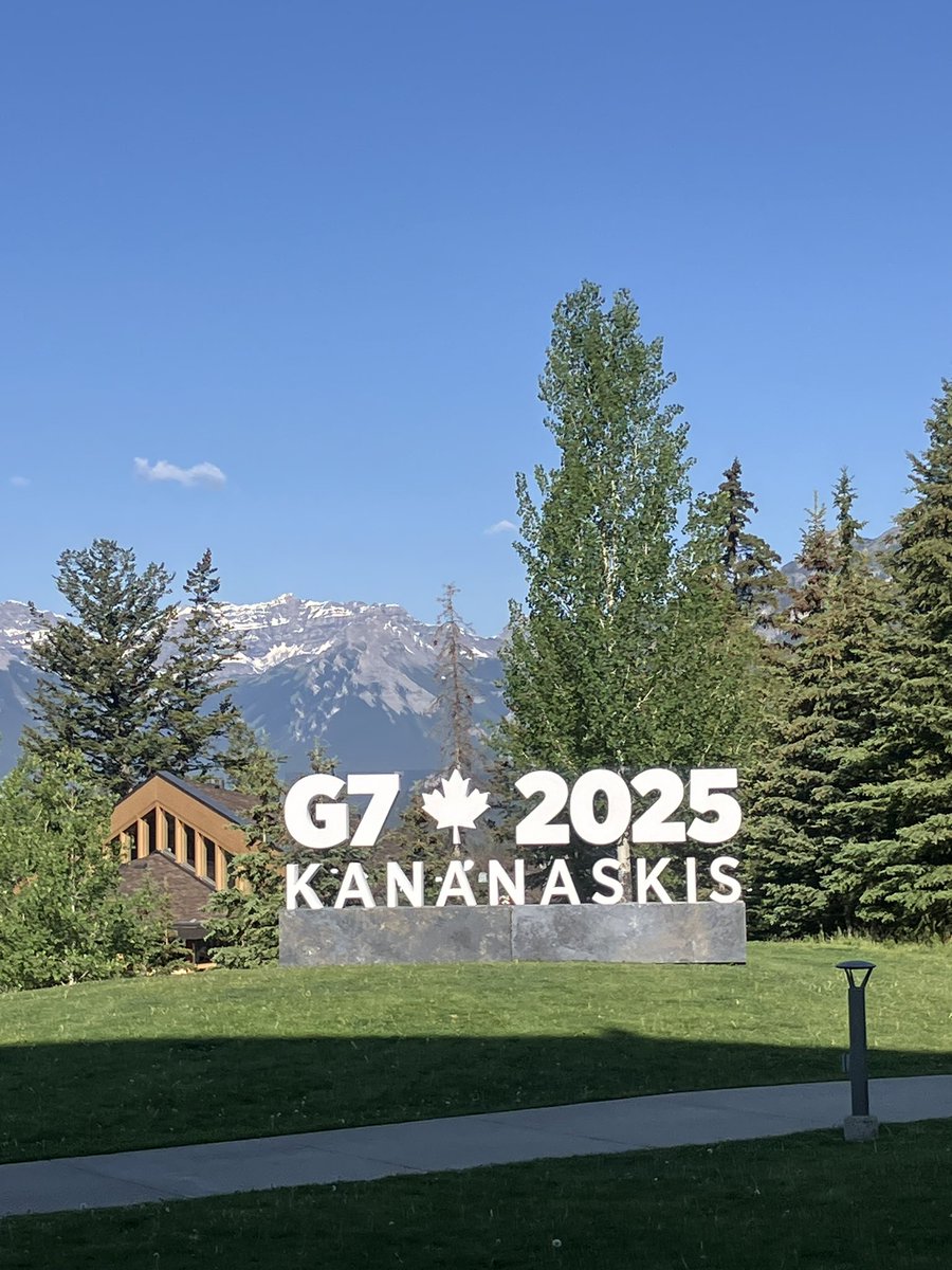 Hello from the G7 in glorious Banff. Two day summit just getting going

Trump begins first meeting with Carney by suggesting Russia and China should be here too

Says kicking Russia out was a “very big mistake” and Putin was “very insulted”

Says China joining is “not a bad idea”