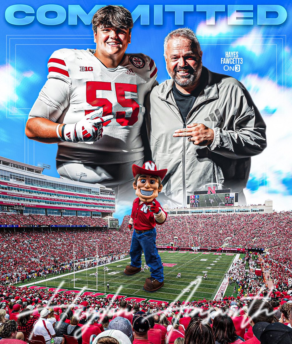 BREAKING: Class of 2026 IOL Hayden Ainsworth has Committed to Nebraska, he tells me for @on3recruits

The 6’5 310 IOL from Biloxi, MS chose the Cornhuskers over NC State &amp; Ole Miss

“God is truly great! GBR I’m home 1000%!!!”

on3.com/db/hayden-ains…