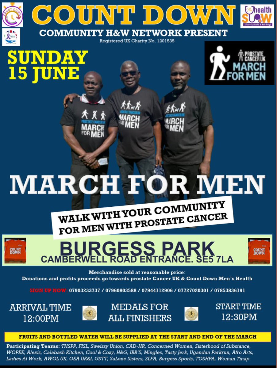 Josephine Ocaka (@ocaka) on Twitter photo Great turnout at the Prostate Cancer Walk in Burgess Park yesterday! 💙
Good to see <a href="/SouthwarkMayor/">Mayor of Southwark</a> Sunny Lambe, for attending, and to the brave survivors who shared their stories. A powerful day of unity, awareness & hope.
#ProstateCancer #Southwark #MensHealth Great turnout at the Prostate Cancer Walk in Burgess Park yesterday! 💙
Good to see <a href="/SouthwarkMayor/">Mayor of Southwark</a> Sunny Lambe, for attending, and to the brave survivors who shared their stories. A powerful day of unity, awareness & hope.
#ProstateCancer #Southwark #MensHealth