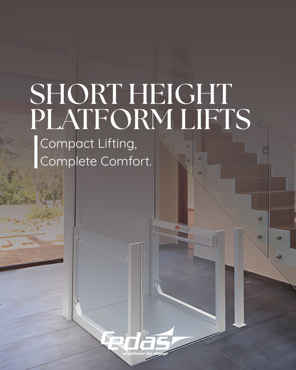cedasuae's tweet image. Our Short Height Platform Lifts offer a sleek, reliable, and space-saving solution for homes, offices, and public buildings.
🛗 Compact Lifting. Complete Comfort.
#CEDAS #PlatformLifts #AccessibilitySolutions #InclusiveDesign #UAE #LiftExperts