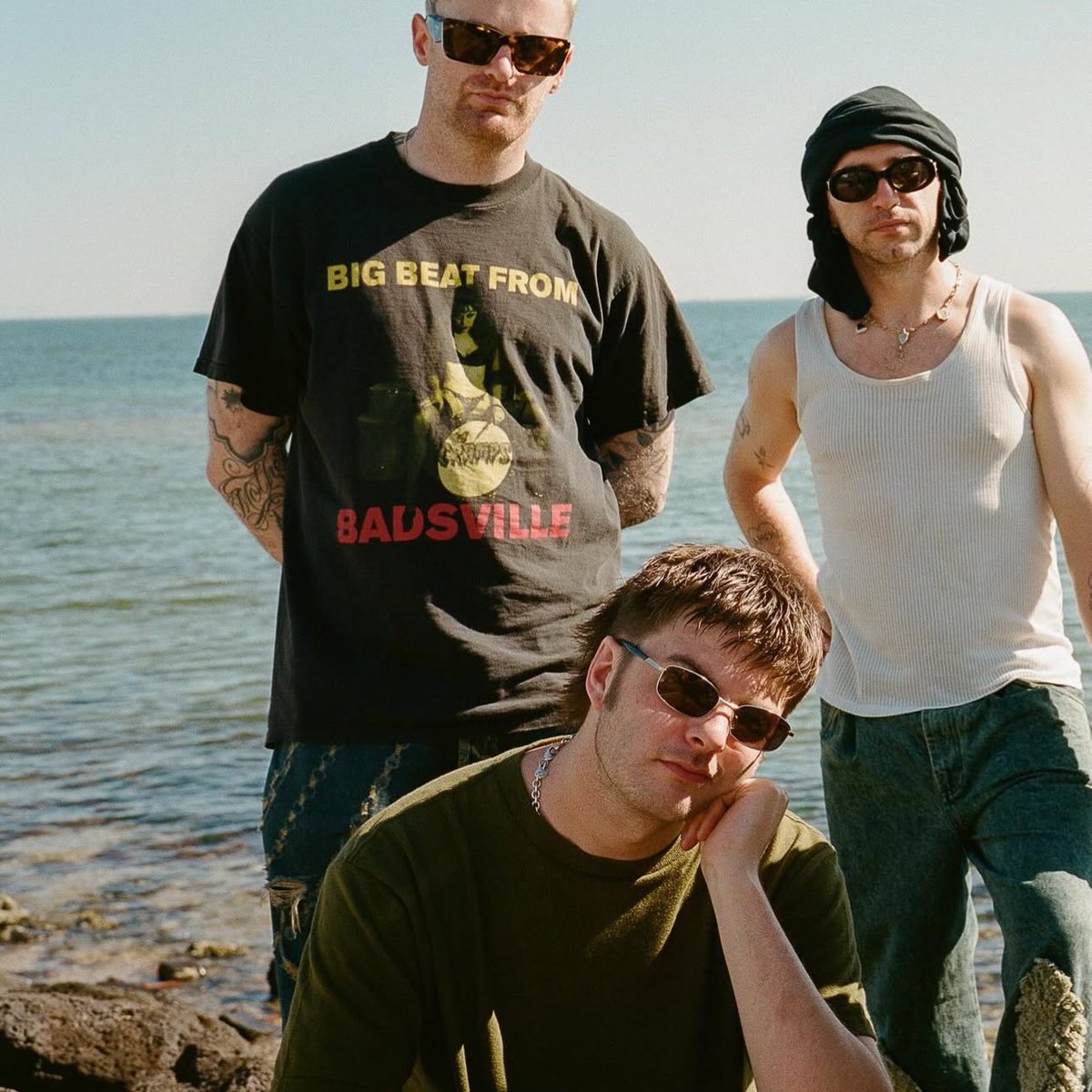 griancharchive's tweet image. grian, tom and carlos for gusher magazine