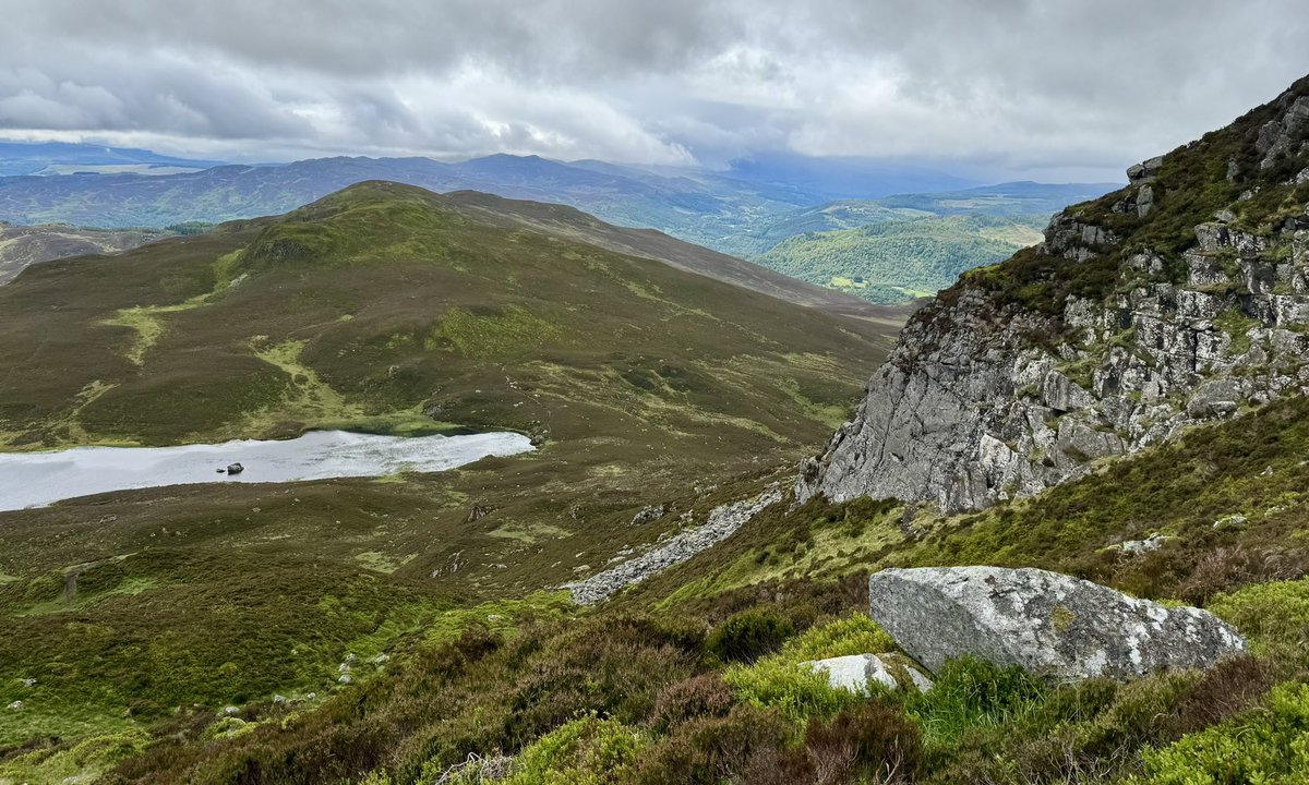 After minor surgery 6 days ago to remove a Basal Cell Carcinoma from my nose it was great to get up our local #Corbett Ben Vrackie this morning. Too many days in the mountains over 50 years with too little sunscreen 😢