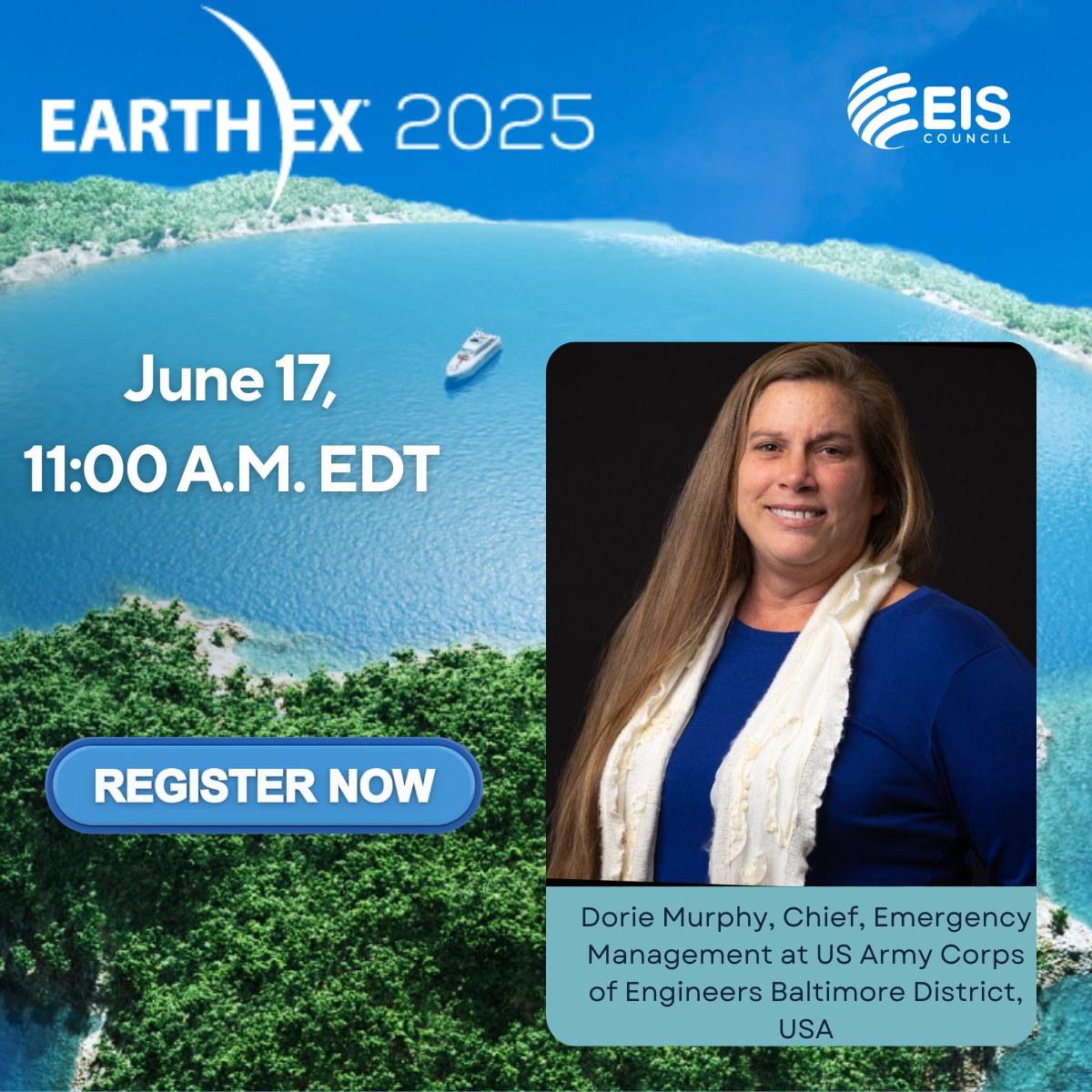 EIS_Council's tweet image. We meet tomorrow.

From frontline response to national-scale emergency leadership.

With a deep background in military emergency management, Dorie Murphy brings operational excellence, strategic insight, and real-world experience to EARTH EX 2025.

As Chief of Emergency…