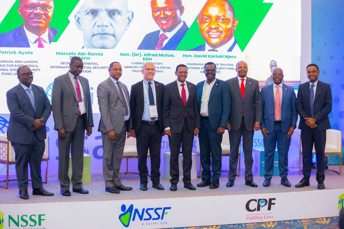 CPF_Group's tweet photo. A proud moment as our GMD/CEO, Dr. @HoseaKili, MBS, joined a distinguished panel at the International Social Security Technical Seminar, discussing ways to enhance the social and economic impact of social security institutions.
@ISSACOMM #ISSSANairobi2025 #socialsecurity https://t.co/lpDyojwu5I